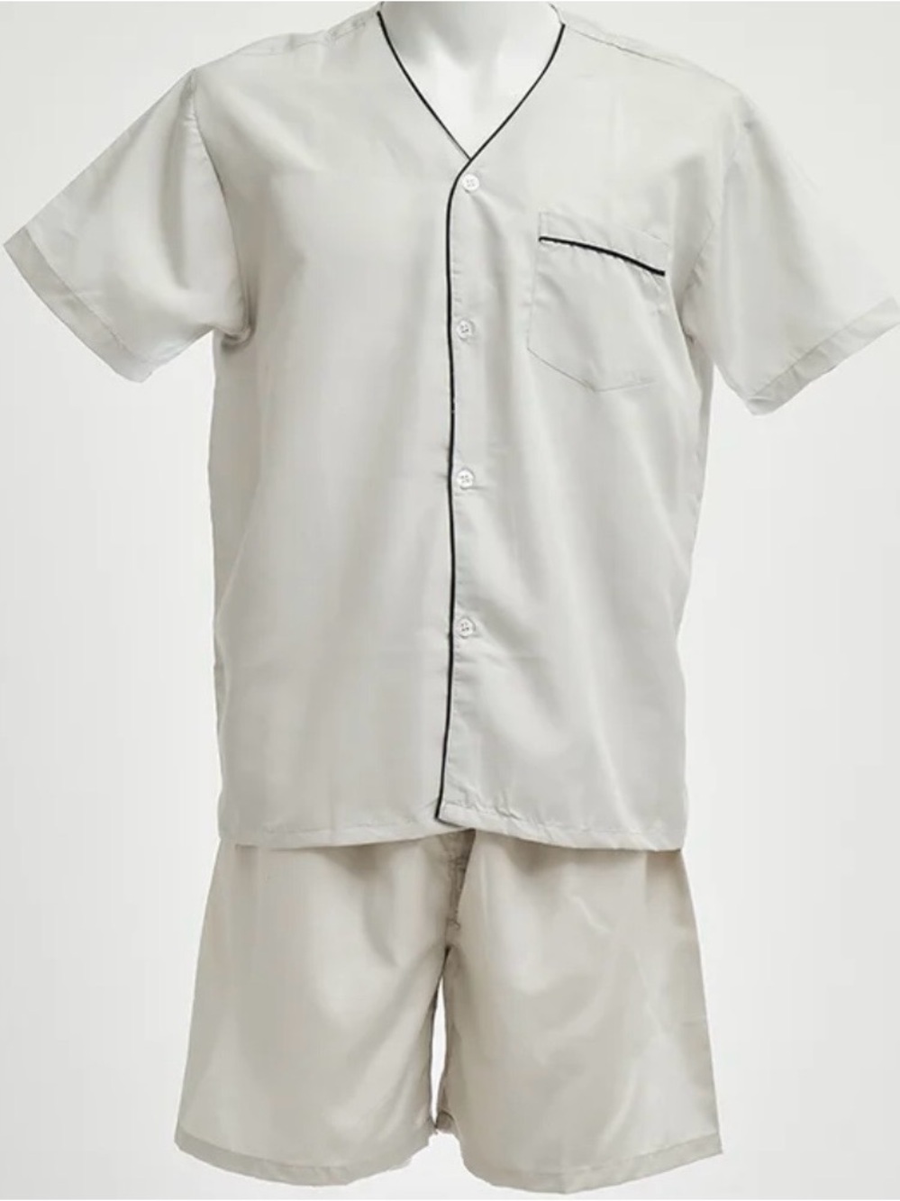 Heritage vintage grandpa core Cream Top with Brown Piping size small